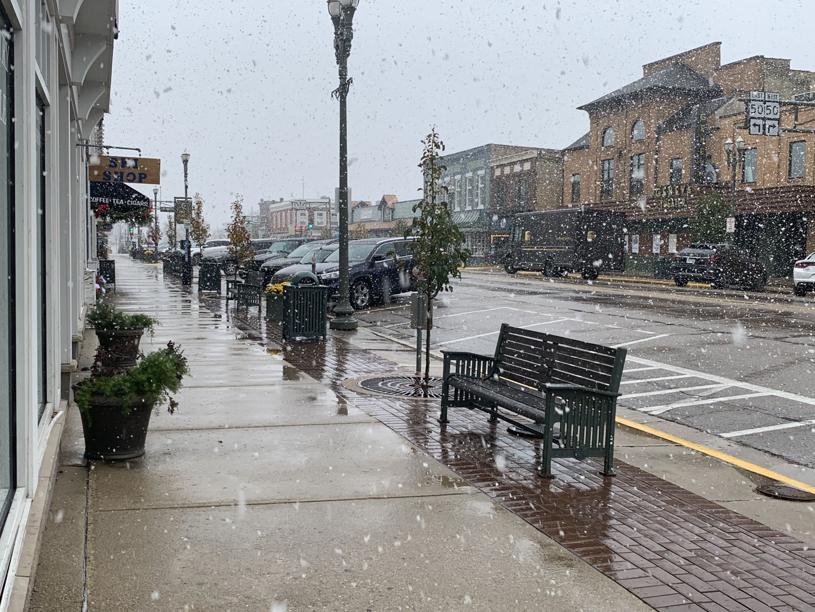 Lake Geneva snow Nov. 12, 2021